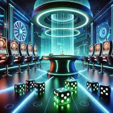 Live dealer card distribution Dealer handling Caribbean Stud card deal